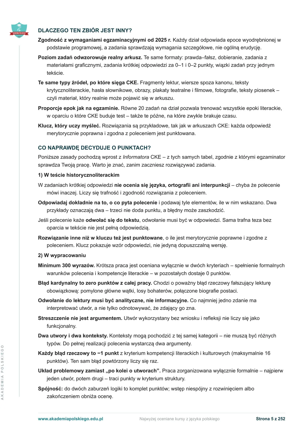 Dlaczego ten zbiór jest inny