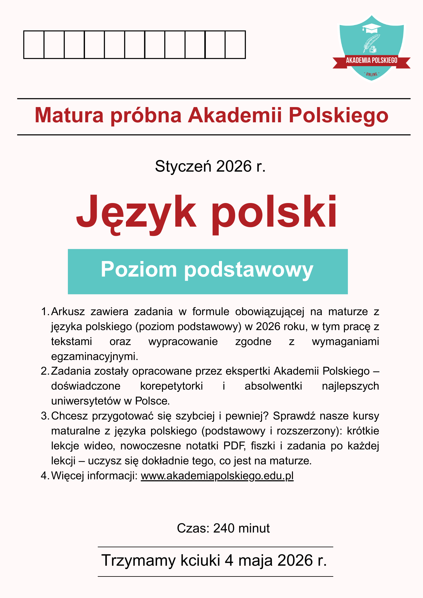 Matura próbna – grafika 1