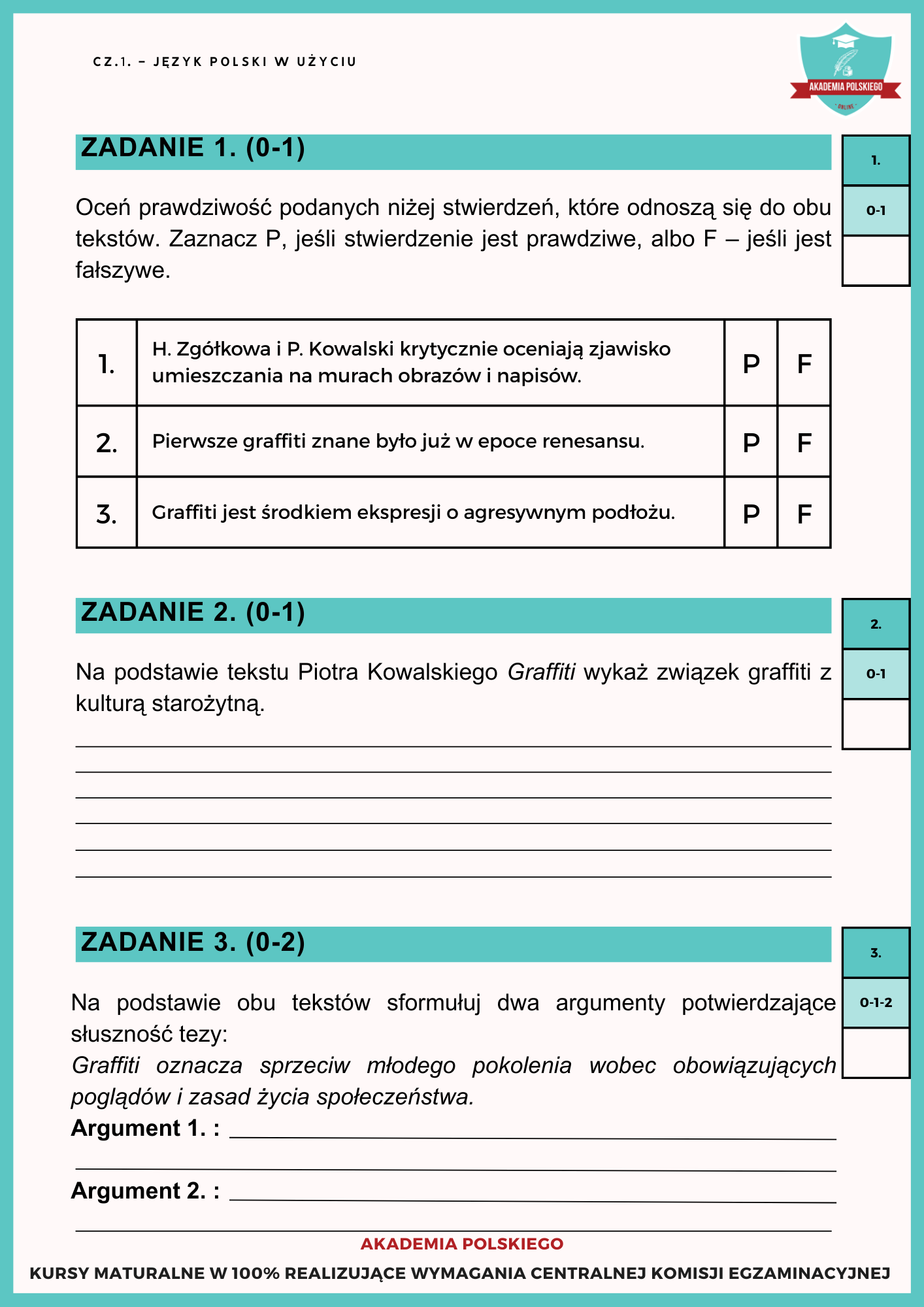 Matura próbna – grafika 3